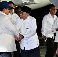 Prabowo Tiba di Jawa Timur Jelang Mujahadah Kubro Satu Abad NU