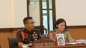 Oditur Militer dari Oditurat Militer II-07 Jakarta, Mayor (Chk) Wasinton Marpaung, menolak nota keberatan (eksepsi) yang diajukan oleh penasihat hukum para terdakwa dalam perkara dugaan penculikan dan pembunuhan seorang kepala cabang bank di Jakarta.