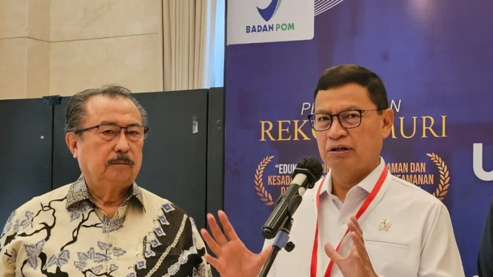 Kepala Badan Pengawas Obat dan Makanan (BPOM) Taruna Ikrar mengatakan di Jakarta, Selasa. 10 Maret 2026. ANTARA/Mecca Yumna (Mecca Yumna)