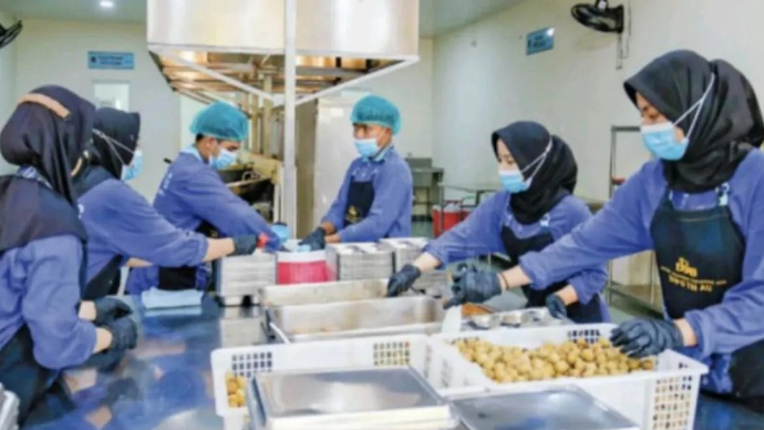 Salah satu foto program makan bergizi gratis yang ditampilkan dalam cover story Jurnal Agricultural &amp; Rural Studies edisi volume 4 nomor 1. (ANTARA/HO-Agricultural &amp; Rural Studes) (ANTARA/HO-Agricultural &amp; Rural Studes)