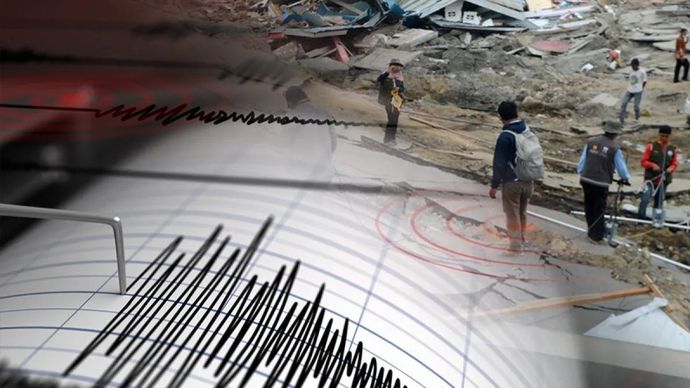 Ilustrasi - Gempa bumi.