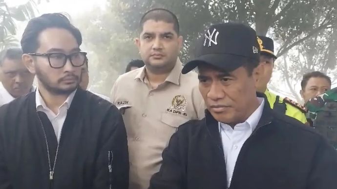 Menteri Pertanian Andi Amran Sulaiman di Kabupaten Bandung Barat, Jawa Barat.