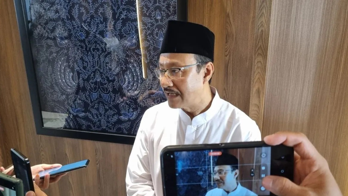 Menteri Sosial Saifullah Yusuf di sela-sela acara 