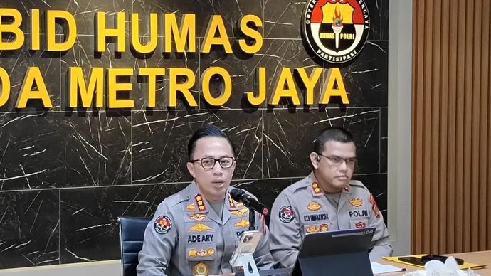 Kabid Humas Polda Metro Jaya, Kombes Pol Ade Ary Syam Indradi saat ditemui di Jakarta, Kamis, 24 Juli 2025.