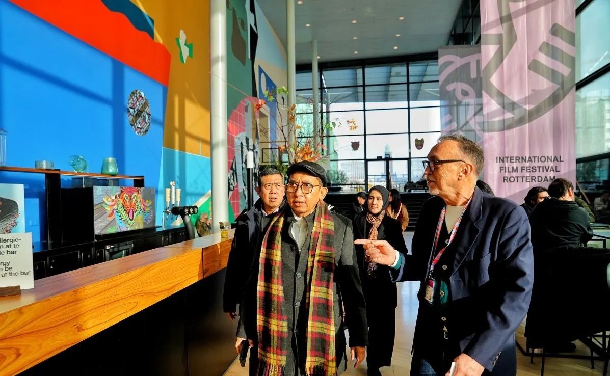 Menteri Kebudayaan Fadli Zon di ajang Festival Film Rotterdam 2026 di Rotterdam, Belanda. <b>(Antara)</b>