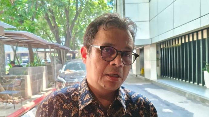 Wakil Menteri Komunikasi dan Digital Nezar Patria menyampaikan keterangan di Kantor Kementerian Komunikasi dan Digital, Jakarta Pusat, Jumat, 29 Agustus 2025.
