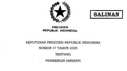 Dapat Amnesti dari Prabowo, Ogen: Bukti Pemimpin Pikirkan Rekonsiliasi Bukan Revalitas