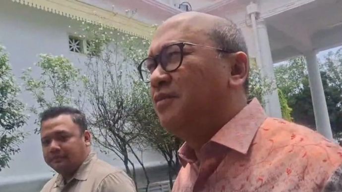 &lrm;CEO Danantara Rosan Perkasa Roeslani memberikan keterangan di Istana Kepresidenan Jakarta, Selasa 16 September 2025. ANTARA/Mentari Dwi Gayati