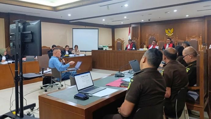 Sidang peninjauan kembali (PK) terpidana Jessica Kumala Wongso di Pengadilan Negeri Jakarta Pusat, Senin (4/11/2024).