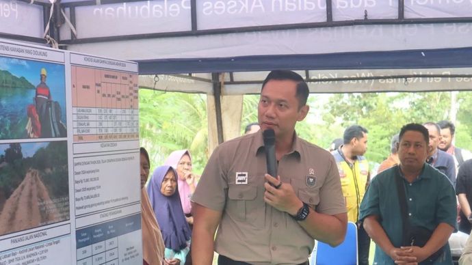 Menteri Koordinator Bidang Infrastruktur dan Pembangunan Kewilayahan (Menko IPK) Agus Harimurti Yudhoyono (AHY).
