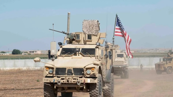 Pasukan militer Amerika Serikat melakukan patroli darat di dalam area mekanisme keamanan di timur laut Suriah, Minggu (8/9/2019). ANTARA/REUTERS/HO-US ARMY/Spc. Alec Dionne/aa.
