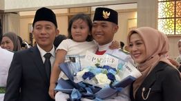 Anak Denny Cagur Dikukuhkan Jadi Anggota Paskibraka Banten