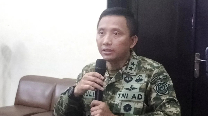 Kepala Pusat Penerangan Mabes TNI Mayjen TNI Aulia Dwi Nasrullah. ANTARA/Walda Marison/aa.