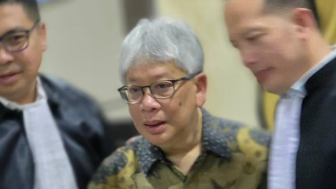 Mantan Direktur Utama Bank BJB Yuddy Renaldi usai menjalani sidang di Pengadilan Tipikor Semarang, Kamis 7 Mei 2026. ANTARA/I.C. Senjaya