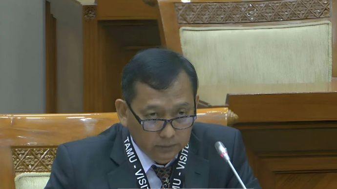 Tangkapan layar - Calon hakim agung Kamar Pidana, Annas Mustaqim, mengikuti uji kelayakan dan kepatutan yang digelar Komisi III DPR RI di kompleks parlemen, Senayan, Jakarta, Selasa, 9 September 2025.