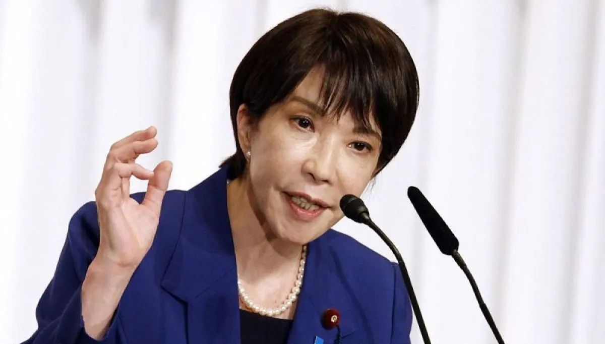 Arsip - Sanae Takaichi berbicara dalam kampanye pemilihan ketua Partai Demokrat Liberal (LDP) di Tokyo, Jepang (22/9/2025). <b>(ANTARA)</b>
