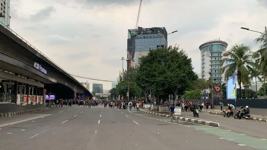 Kondisi Terkini Depan Gedung DPR/MPR RI 