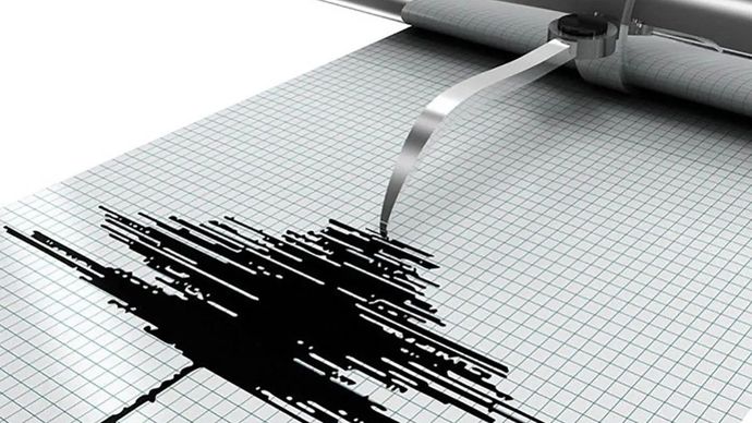 Ilustrasi - Gempa bumi yang tercatat oleh seismometer. Rabu, 30 Juli 2025.