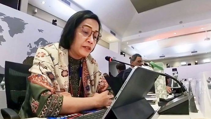 Menteri Keuangan RI Sri Mulyani Indrawati. Kamis, 7 Agustus 2025.