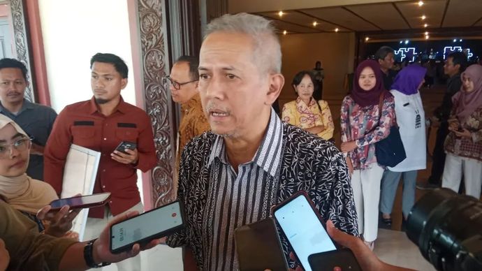 Wakil Menteri Keuangan Anggito Abimanyu saat ditemui di Grha Sabha Pramana, Universitas Gadjah Mada (UGM), Yogyakarta, Kamis 7 Agustus 2025.ANTARA/Luqman Hakim