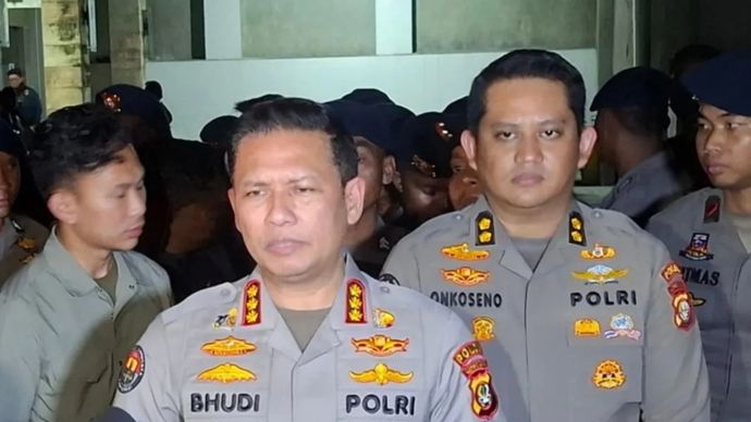 Kabid Humas Polda Metro Jaya, Kombes Pol Budi Hermanto saat ditemui di Jalan Asem 2, Cipete Selatan, Kota Jakarta Selatan, Jumat, 10 Juli 2026.