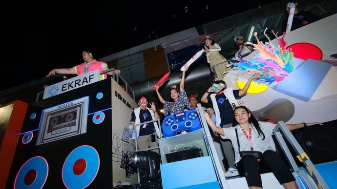 Karnaval Bersatu memperlihatkan energi kolektif bangsa melalui IP lokal di Jakarta, Minggu 17 Agustus 2025. (ANTARA/HO-Kementerian Ekonomi Kreatif)