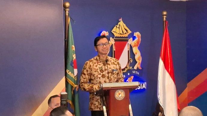 Direktur Jenderal Perundingan Perdagangan Internasional Kementerian Perdagangan (Kemendag) Djatmiko Bris Witjaksono di Jakarta, Senin 4 Agustus 2025. (ANTARA/Aji Cakti)