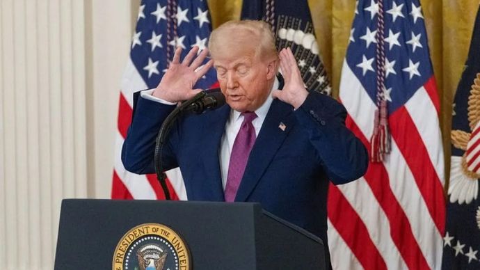 Presiden Amerika Serikat, Donald Trump. ANTARA/Xinhua/Hu Yousong/aa.