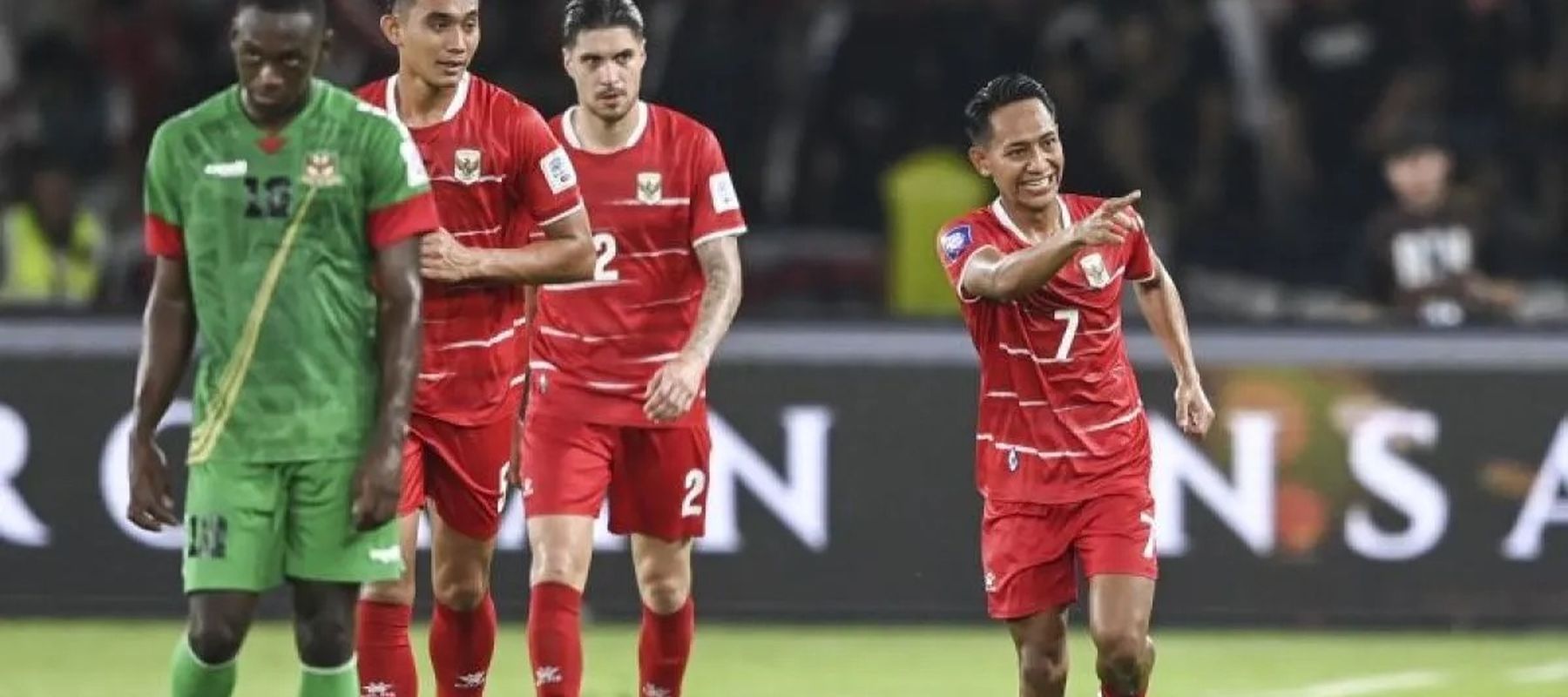 Timnas Indonesia saat melawan Saint Kitts and Nevis.