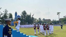 Jelang HUT Ke-80 RI, 76 Calon Paskibraka Gelar Latihan Gabungan