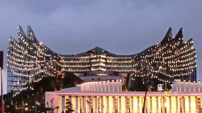 Istana Garuda IKN. ANTARA/ M Ghofar.
