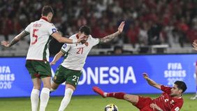 Timnas Indonesia tidak mampu mengejar ketertinggalan pada babak kedua saat menghadapi Bulgaria dalam final FIFA Series 2026 di Stadion Utama Gelora Bung Karno, Senin malam, 30 Maret 2026.