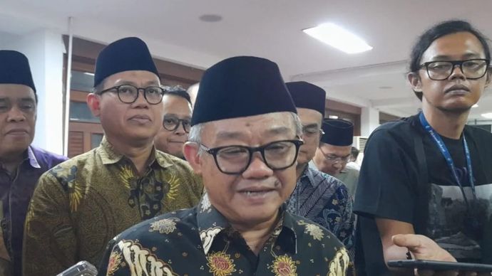 Mendikdasmen Abdul Mu'ti ditemui di Kantor Kemendikdasmen, Jakarta Pusat, Rabu 24 September 2025. ANTARA/Lintang Budiyanti Prameswari