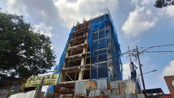 Arsip Foto - Lokasi proyek bangunan di Jalan TB Simatupang RT 02/RW 02, Tanjung Barat, Jagakarsa, Jakarta Selatan yang menewaskan empat orang pekerja bangunan, Jakarta, Sabtu 4 April 2026. ANTARA/Luthfia Miranda Putri/am.