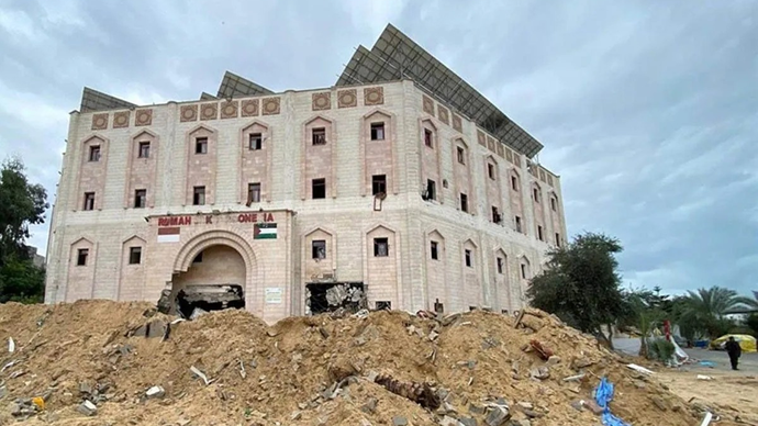 Arsip foto - Rumah Sakit Indonesia di Beit Lahia, Gaza utara, yang sudah tidak berfungsi karena serangan Israel. (ANTARA/Anadolu/py)