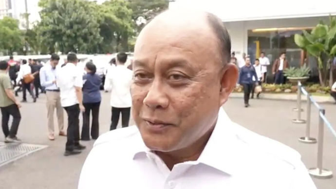 Kepala BGN Dadan Hindayana menjawab pertanyaan wartawan saat jelang taklimat di Istana Kepresidenan, Jakarta, Rabu (8/4/2026) ANTARA/HO-Dokumentasi Pribadi