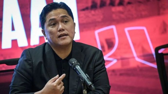 Foto arsip - Ketua Umum PSSI Erick Thohir memberikan keterangan pers terkait gelaran Piala Kemerdekaan 2025 di Ruang Konferensi Pers Stadion Utama Gelora Bung Karno (GBK), Jakarta, Kamis (31/7/2025). PSSI akan menggelar Piala Kemerdekaan 2025 dengan diikuti oleh empat negara dalam kelompok umur U-17 yang digelar di Sumatera Utara pada Agustus 2025 sekaligus sebagai bagian persiapan Timnas Indonesia U-17 ke Piala Dunia. ANTARA FOTO/Fauzan/sgd (ANTARA FOTO/FAUZAN)