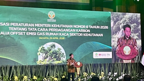 Menteri Kehutanan Raja Juli Antoni menegaskan komitmen pemerintah dalam memastikan akuntabilitas dan transparansi perdagangan karbon melalui penerbitan Peraturan Menteri Kehutanan (Permenhut) Nomor 6 Tahun 2026.
