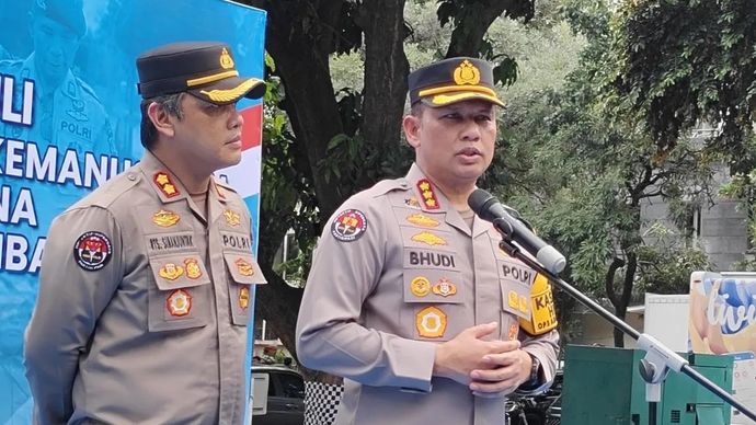Kabid Humas Polda Metro Jaya, Kombes Pol Budi Hermanto saat ditemui di Mapolda Metro Jaya.