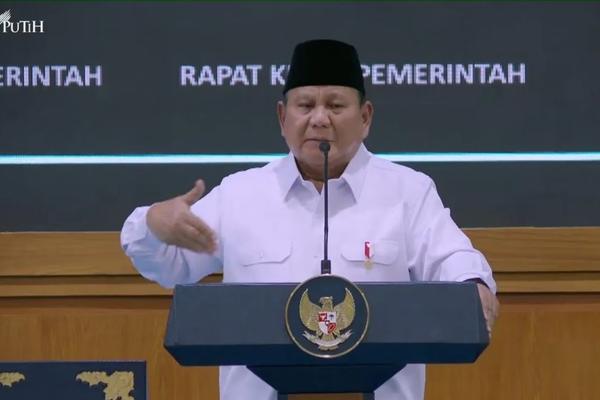 Presiden Prabowo Kumpulkan Menteri hingga Eselon 1 di Istana
