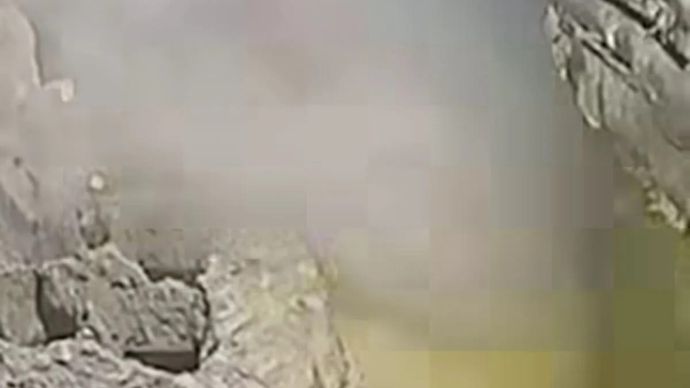 Tangkapan layar- video pengawas merekam detik-detik karyawan terjebak longsor di area tambang bawah tanah PT Freeport Indonesia (PTFI), Tembagapura, Mimika, Papua Tengah, Senin 8 September 2025. ANTARA/HO