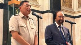 Menhan Sjafrie Terima Kunjungan Surya Paloh, Bahas Apa?