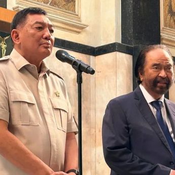 Menhan Sjafrie Terima Kunjungan Surya Paloh, Bahas Apa?