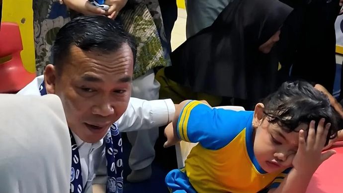 Mendukbangga/Kepala BKKBN Wihaji saat berinteraksi dengan anak-anak asuh di Taman Asuh Adiku Bantul, DI Yogyakarta, Jumat, 26 Juni 2026.