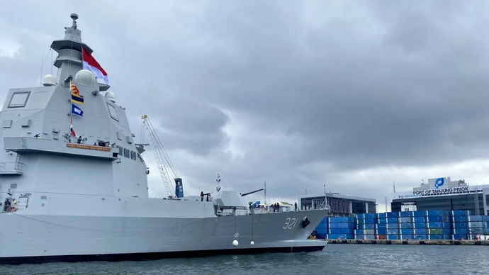 KRI Prabu Siliwangi-321 bersandar di Pelabuhan Tanjung Priok, Jakarta, Kamis (26/3/2026). ANTARA/Fath Putra Mulya