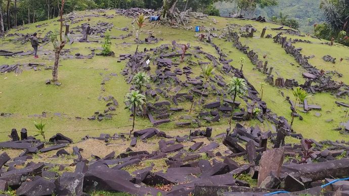 Situs Megalitikum Gunung Padang di Kecamatan Campaka, Kabupaten Cianjur, Jawa Barat. Kamis, 31 Juli 2025.