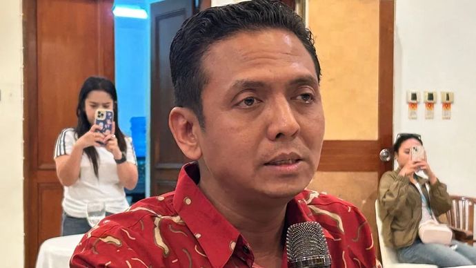 Wakil Ketua LPSK Wawan Fahrudin dalam media gathering di Bandung, Jawa Barat.