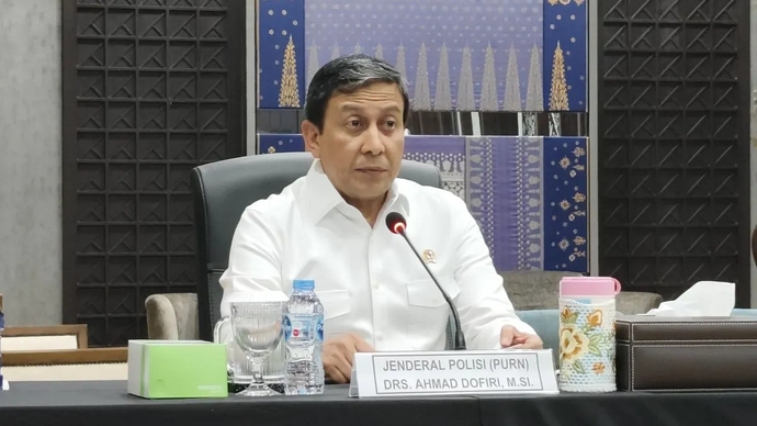Anggota Komisi Percepatan Reformasi Polri (KPRP) Jenderal Polisi (Purn.) Ahmad Dofiri memberikan keterangan dalam konferensi pers di kawasan Jakarta Selatan, Rabu 6 Mei 2026. ANTARA/Nadia Putri Rahmani
