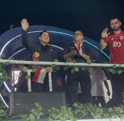 Erick Thohir dan Menkum Bahas Perlindungan Hak Cipta Lagu di Laga Timnas