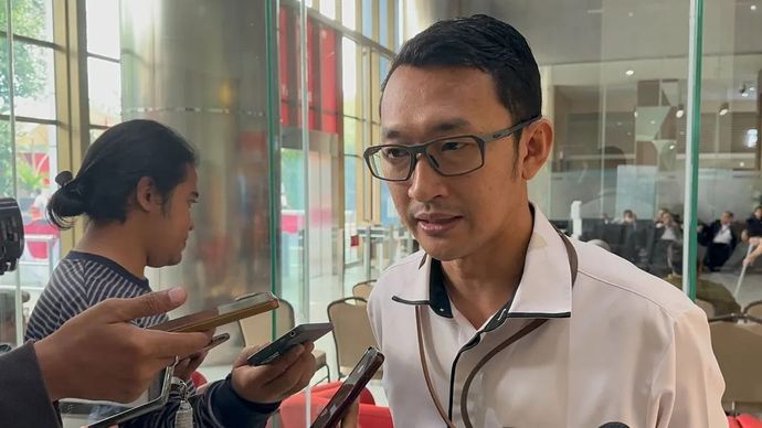 Juru Bicara Komisi Pemberantasan Korupsi Budi Prasetyo saat memberikan keterangan di Gedung Merah Putih KPK, Jakarta, Senin 25 Agustus 2025. ANTARA/Rio Feisal